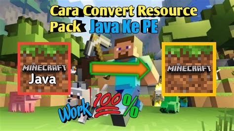 Cara Convert Resource Pack Mcpc Ke Resource Pack Mcpe Tutorial