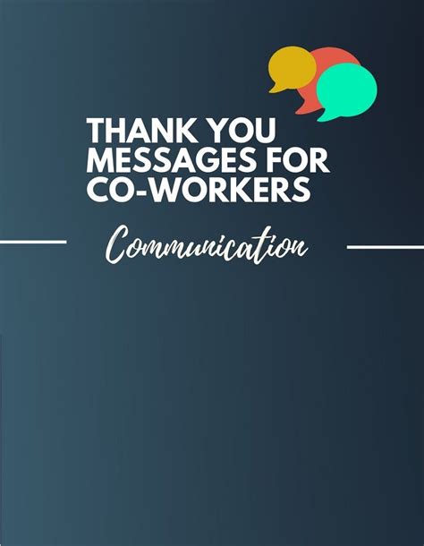 50 Best Thank You Messages For Co Workers Thank You Quotes For
