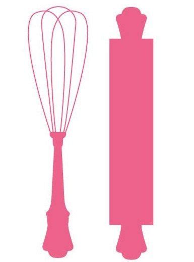 Whisk And Rolling Pin Bakery Vinyl Decal Custom Sizing Available