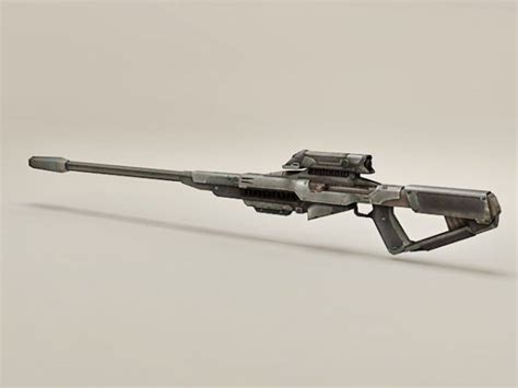 Futuristic Sniper Rifle Concept Free 3d Model Max Open3dmodel 35349