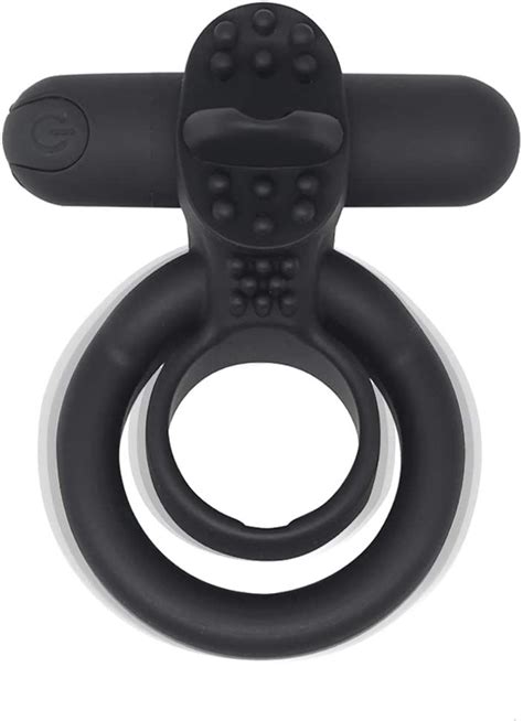 Amazon Com Bantie Vibrating Cock Ring With Tongue Penis Ring Clit Vibrator For Couple Play