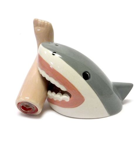 shakers included 6 inches great white shark salt and pepper shaker holder visit our online shop