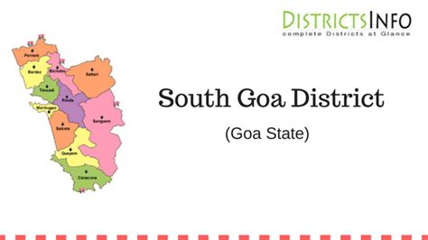 South Goa District And Talukas In Goa State