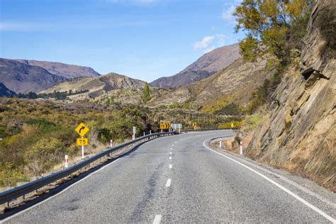 Scenic On Highway Road In New Zealand Stock Photo Image Of Mist