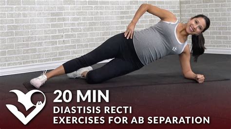 20 Min Diastisis Recti Exercises For Ab Separation During And After Pregnancy Abdominal Workout