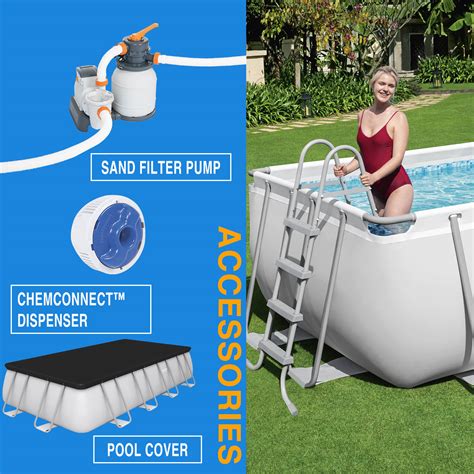 Bestway Steel Pro Rectangle 55m X 27m Above Ground Pool