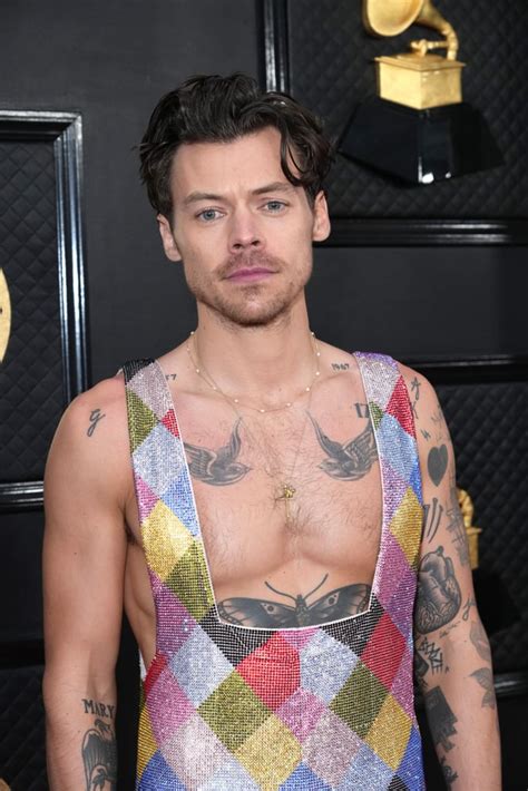 Harry Styles Attends The Grammys Popsugar Celebrity Uk