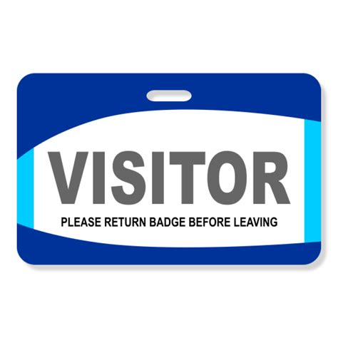 Decorative Visitor Badge Name Tag Wizard