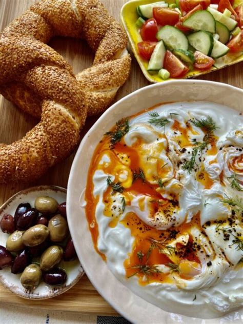Poached Eggs With Garlic Yoghurt Turkish Style Lb R Ozlem S