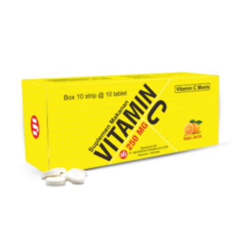 Generik Asam Askorbat Vitamin C Tabletkapsulkapletkaptab 250 Mg Igm