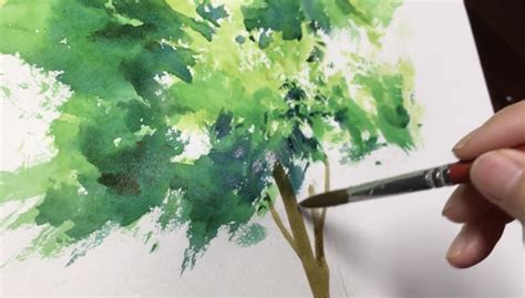 Quick And Easy Watercolor Techniques Making A Watercolor Tree Painting