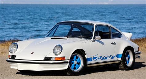 Award Winning 1973 Porsche 911 Carrera Rs Is A White And Blue Gem