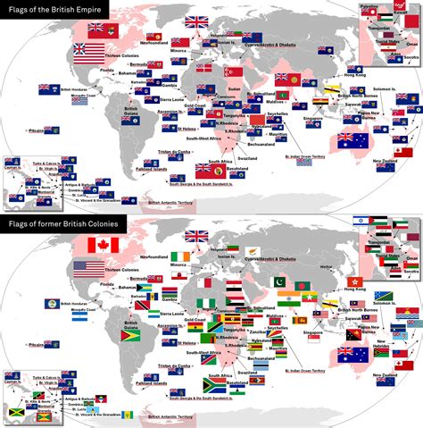 flags of the former british empire british empire flag flag map of britain