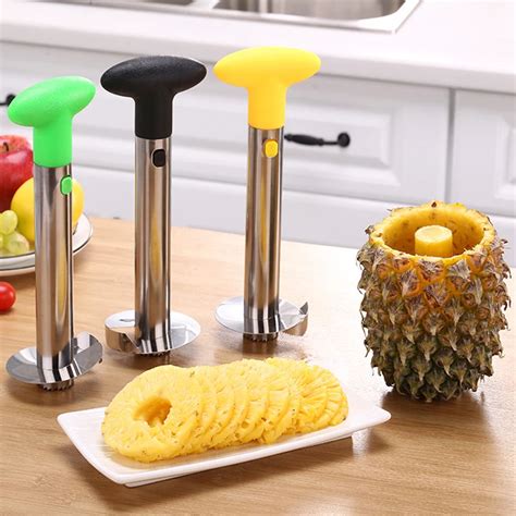 New Stainless Steel Pineapple Peeler Cutter Slicer Corer Peel Core