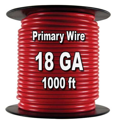 Automotive Primary Wire 18 Awg 1000 Ft Spool