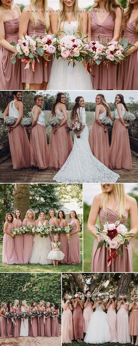 Dusty Rose Wedding Dresses Images 2022