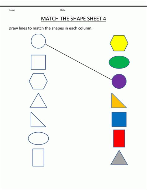 Printable Practice Basic Shapes Worksheets 101 Activity