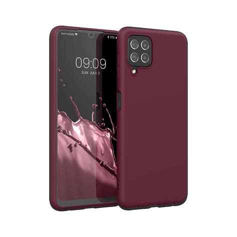 Silicone Samsung A22 Case Red Wine Caseface