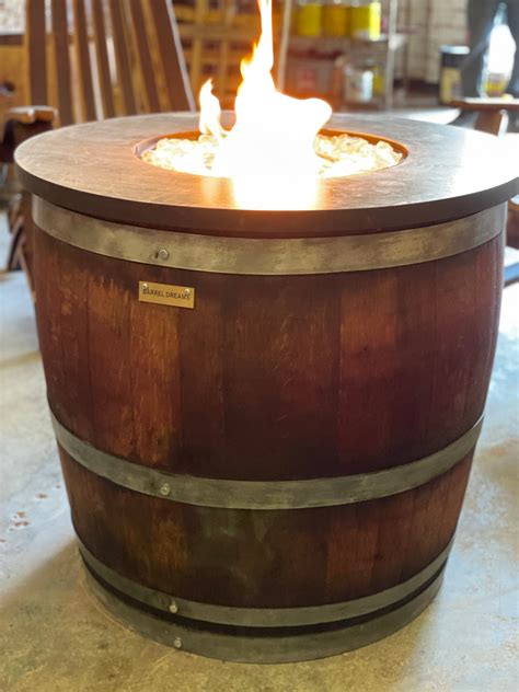 Wine Barrel Fire Pit Etsy