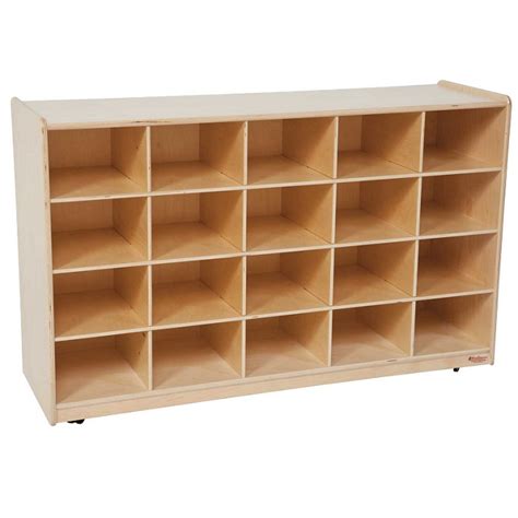 Wood Designs Cubby Storage Cabinet 20 Tray Wo Bins Wd14509