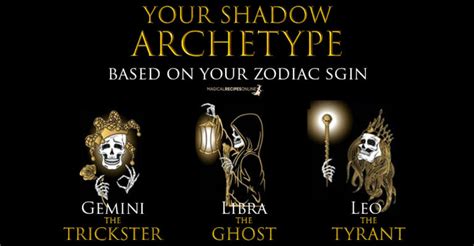 Your Shadow Archetype Based On Your Zodiac Sign Magical Recipes Online