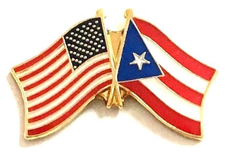 Country Single Crossed Double Wavy Flag Lapel Pins Country Cheap High