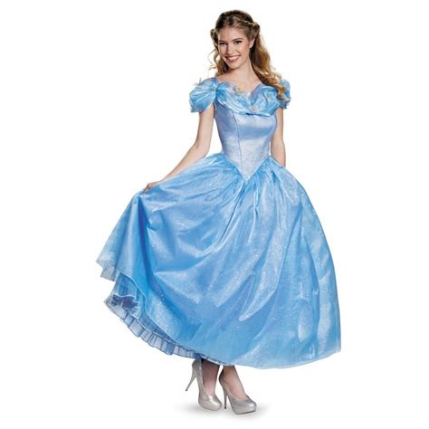 Limited Deluxe Womens Prestige Cinderella Movie Costume Adult Princess