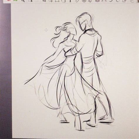 40 Romantic Couple Pencil Sketches And Drawings Buzz16 Dancing