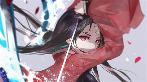 Anime pictures and wallpapers with a unique search for free. Nezuko Kamado, Kimetsu no Yaiba, 4K, #122 Wallpaper