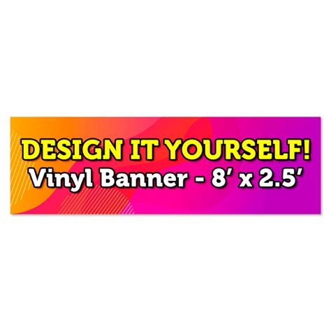Design It Yourself Diy Vinyl Banner Medium 30x96