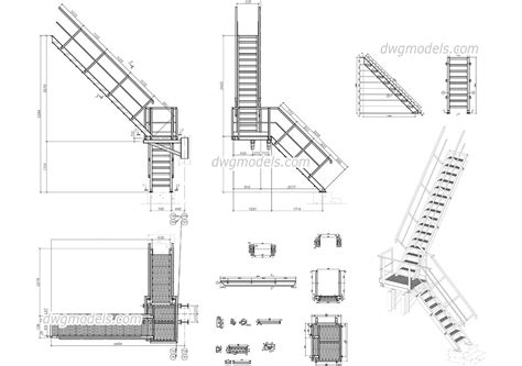 Stairs Drawing Staircase Steel Structure Dwg Block Vrogue Co