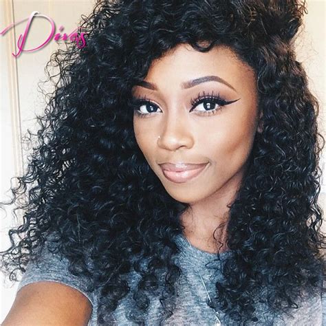 Fashion Kinky Curly Lace Wigs Glueless Full Lace Human Hair Wigs Front Lace Wig Brazilian