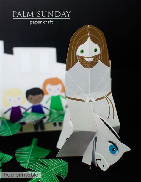 Palm Sunday Paper Craft With Free Printable Paper Crafts Sunday Paper