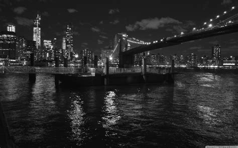 Brooklyn Bridge Black And White Desktop Wallpaper 23388 Baltana