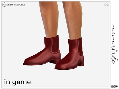 The Sims Resource Thick Sole Chelsea Boots Male S114