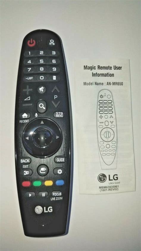 The lg magic remote puts you in control of your entertainment experience. New LG AN-MR650 Magic Remote Control w/ Voice Mate™ for ...
