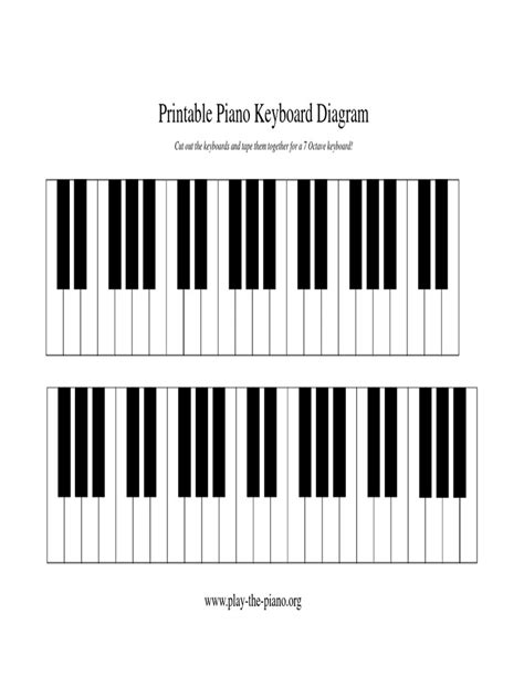Printable Piano Keyboard Diagrampdf