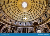 Dome Oculus Pantheon Rome Italy Stock Image - Image of catholicism ...