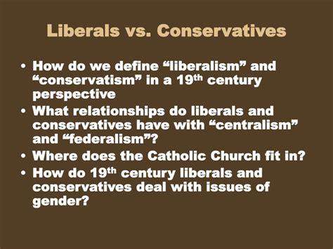 Ppt Liberals Vs Conservatives Powerpoint Presentation Free Download Id 1104824