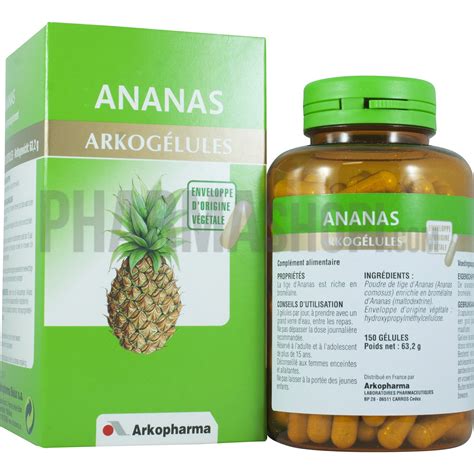 Arkogélules Ananas Arkopharma Dites Stop à La Peau Dorange