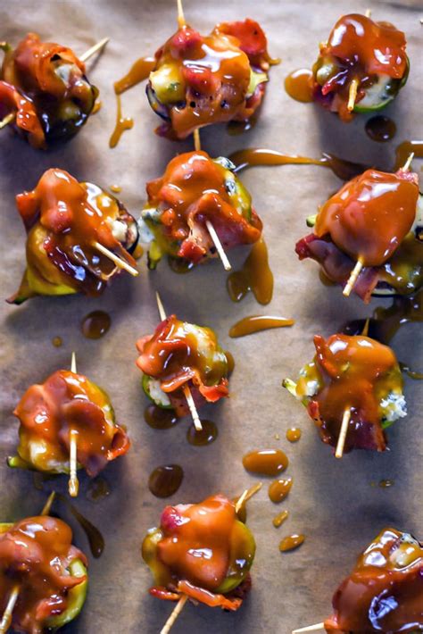 Bacon Wrapped Figs With Blue Cheese And Bourbon Caramel Host The Toast