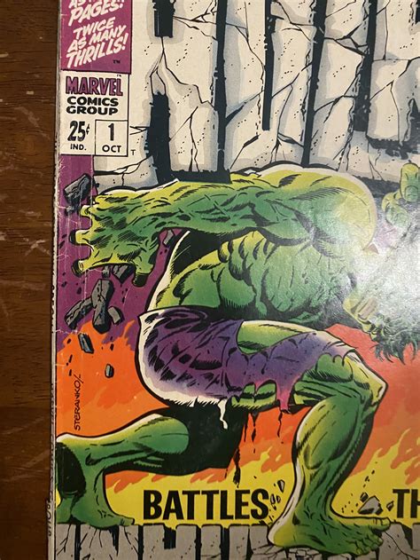 The Incredible Hulk Annual 1 1968 Steranko Cover Great Book Comic