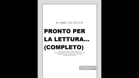 LIBRO DI ENOCH COMPLETO PRONTO PER LA LETTURA YouTube