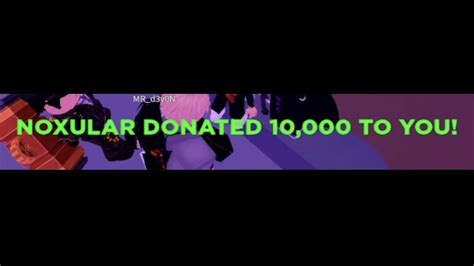 I Got Donated K By Noxular In Pls Donate Roblox Youtube