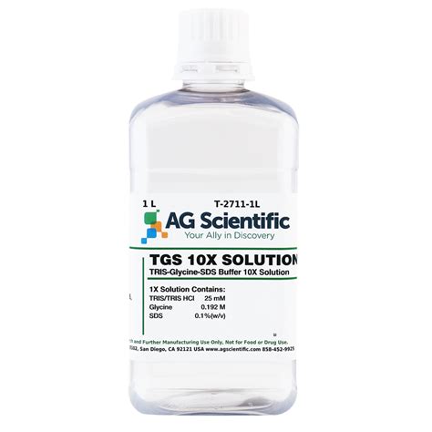 T 2711 1l Tgs Tris Glycine Sds Buffer 10x Solution 1 L