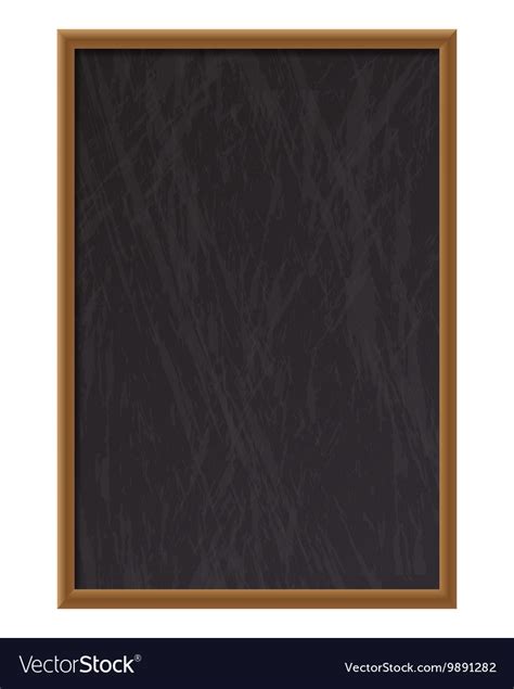 Vertical Empty Wooden Chalk Board Royalty Free Vector Image