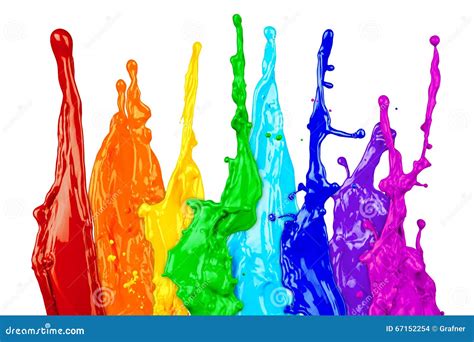 Abstract Color Splash Rainbow Stock Photo Image Of Closeup Flowing