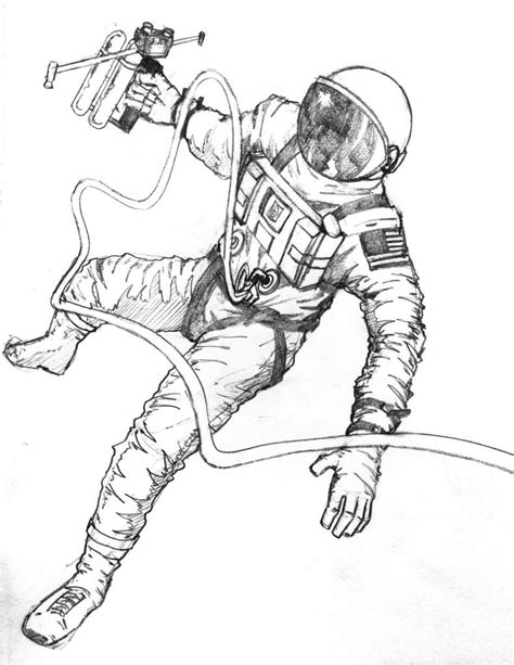 Simple Astronaut Drawing At Getdrawings Free Download