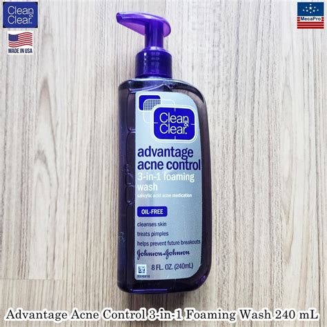 Clean And Clear Advantage Acne Control 3 In 1 Foaming Wash 240 Ml คลีน
