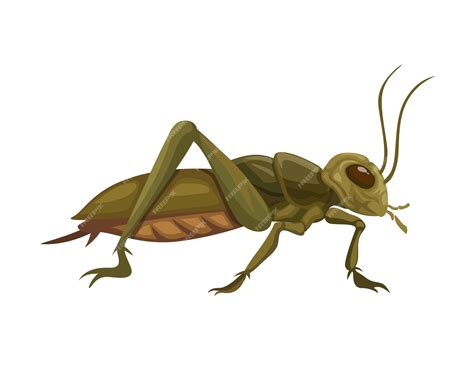 Premium Vector Cricket Insect Animal Species Cartoon Illustration Vector